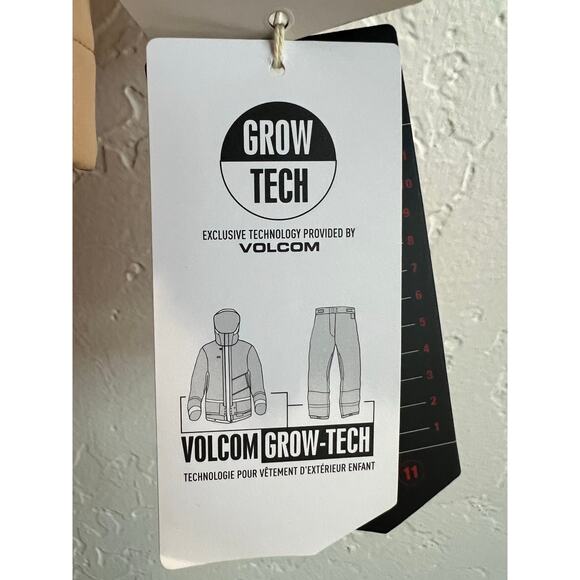 Girl’s M Volcom So Minty Tan Hooded Insulated Jacket Faux Fur NWT - Picture 7 of 16